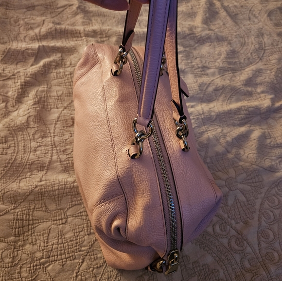 Coach Blush Pink Leather Satchel - Picture 9 of 14